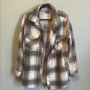 Thread & Supply Cozy Plaid Shacket